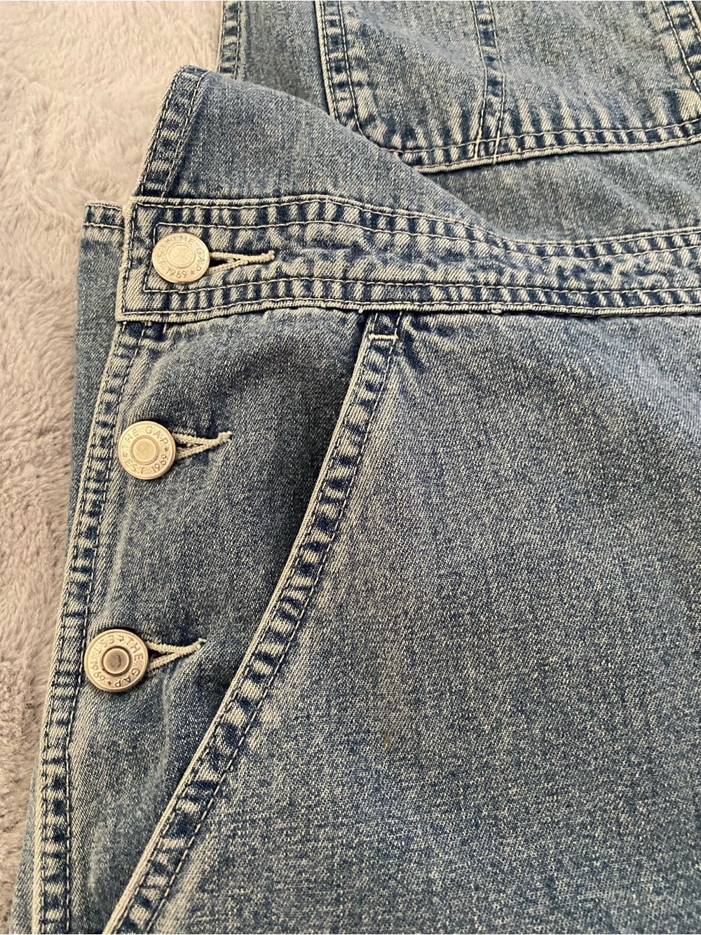 Vintage GAP Light Blue Denim Women's Overalls - Picture 4 of 12